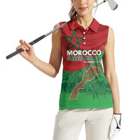 Morocco Green March Day Women Sleeveless Polo Shirt One People - One Nation - Wonder Print Shop
