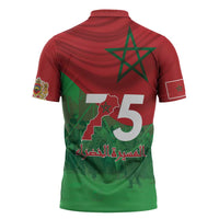 Morocco Green March Day Zipper Polo Shirt One People - One Nation - Wonder Print Shop