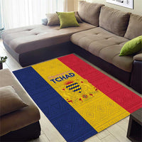 Chad Area Rug Coat Of Arms - Flag Style - Wonder Print Shop