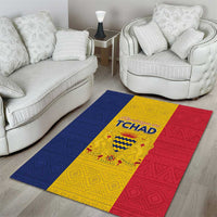 Chad Area Rug Coat Of Arms - Flag Style - Wonder Print Shop