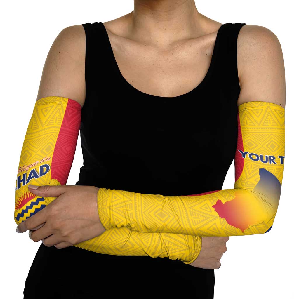 Chad Arm Sleeves Coat Of Arms - Flag Style - Wonder Print Shop