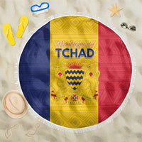 Chad Beach Blanket Coat Of Arms - Flag Style - Wonder Print Shop