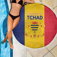 Chad Beach Blanket Coat Of Arms - Flag Style - Wonder Print Shop