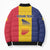 Personalized Chad Bomber Puffer Jacket Coat Of Arms - Flag Style - Wonder Print Shop