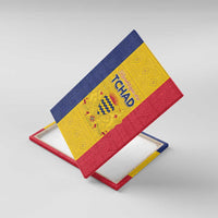 Chad Canvas Wall Art Coat Of Arms - Flag Style - Wonder Print Shop