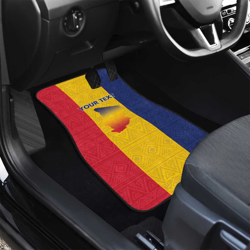 Chad Car Mats Coat Of Arms - Flag Style - Wonder Print Shop