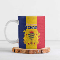 Personalized Chad Ceramic Mug Coat Of Arms - Flag Style - Wonder Print Shop