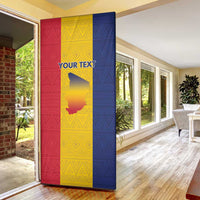 Chad Door Cover Coat Of Arms - Flag Style - Wonder Print Shop