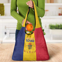Chad Grocery Bag Coat Of Arms - Flag Style - Wonder Print Shop