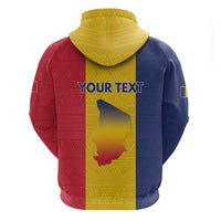 Personalized Chad Hoodie Coat Of Arms - Flag Style - Wonder Print Shop