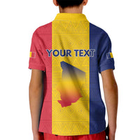 Personalized Chad Kid Polo Shirt Coat Of Arms - Flag Style - Wonder Print Shop