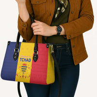 Chad Leather Bag Coat Of Arms - Flag Style - Wonder Print Shop