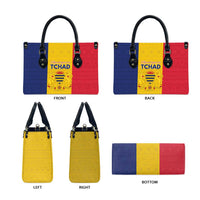 Chad Leather Bag Coat Of Arms - Flag Style - Wonder Print Shop