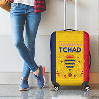 Chad Luggage Cover Coat Of Arms - Flag Style - Wonder Print Shop