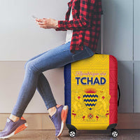 Chad Luggage Cover Coat Of Arms - Flag Style - Wonder Print Shop