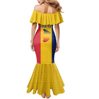 Personalized Chad Mermaid Dress Coat Of Arms - Flag Style - Wonder Print Shop