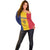 Personalized Chad Off Shoulder Sweater Coat Of Arms - Flag Style - Wonder Print Shop