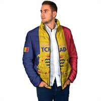 Personalized Chad Padded Jacket Coat Of Arms - Flag Style - Wonder Print Shop
