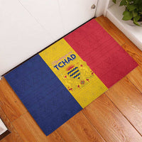 Chad Rubber Doormat Coat Of Arms - Flag Style - Wonder Print Shop