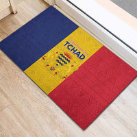 Chad Rubber Doormat Coat Of Arms - Flag Style - Wonder Print Shop