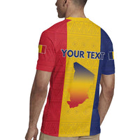 Personalized Chad Rugby Jersey Coat Of Arms - Flag Style - Wonder Print Shop