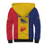 Personalized Chad Sherpa Hoodie Coat Of Arms - Flag Style - Wonder Print Shop
