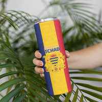 Personalized Chad Skinny Tumbler Coat Of Arms - Flag Style - Wonder Print Shop