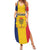 Personalized Chad Summer Maxi Dress Coat Of Arms - Flag Style - Wonder Print Shop