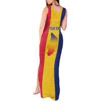 Personalized Chad Tank Maxi Dress Coat Of Arms - Flag Style - Wonder Print Shop