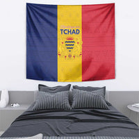 Chad Tapestry Coat Of Arms - Flag Style - Wonder Print Shop