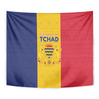 Chad Tapestry Coat Of Arms - Flag Style - Wonder Print Shop
