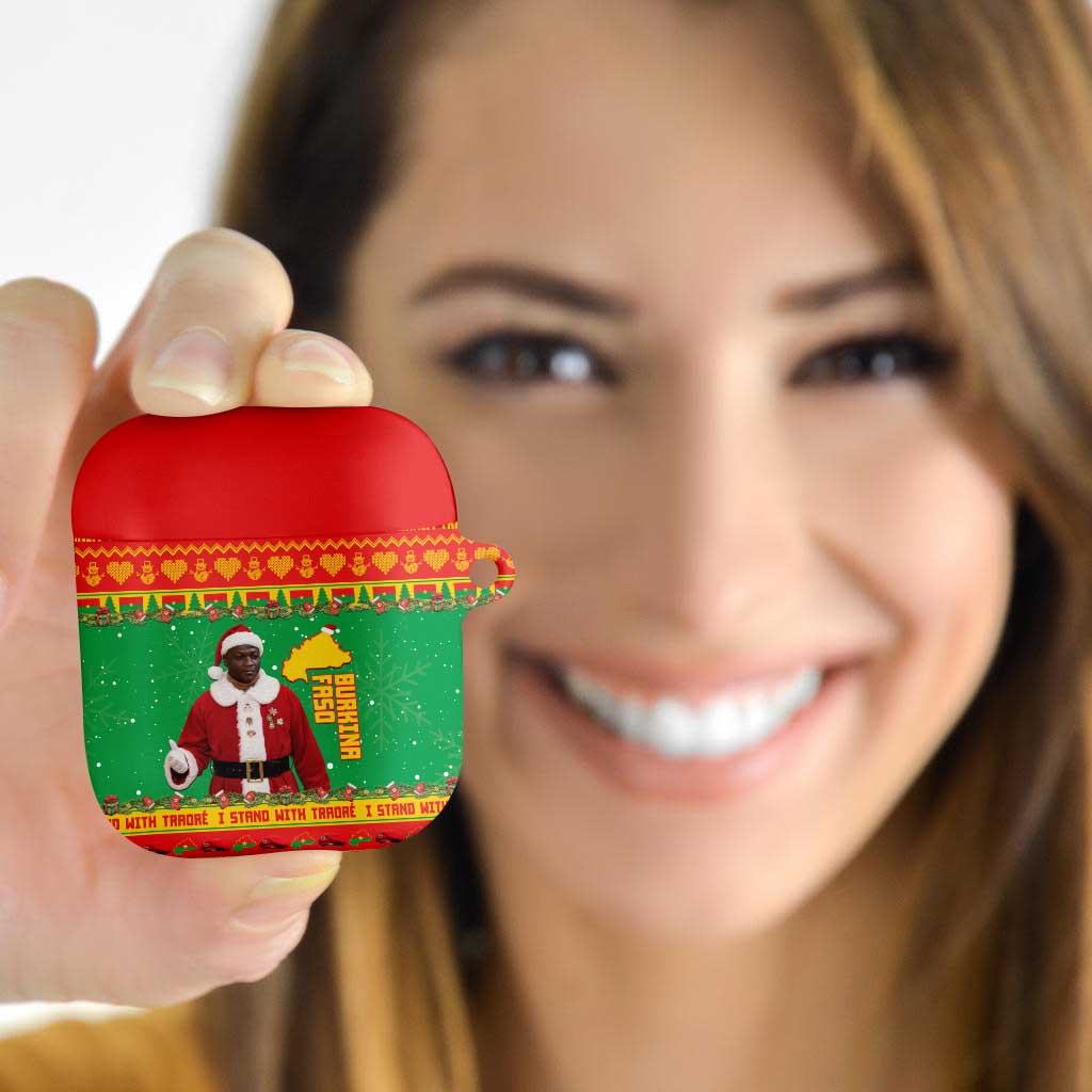 Burkina Faso Christmas AirPods Case I Stand With Traore - Wonder Print Shop