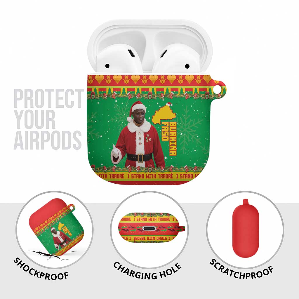 Burkina Faso Christmas AirPods Case I Stand With Traore - Wonder Print Shop