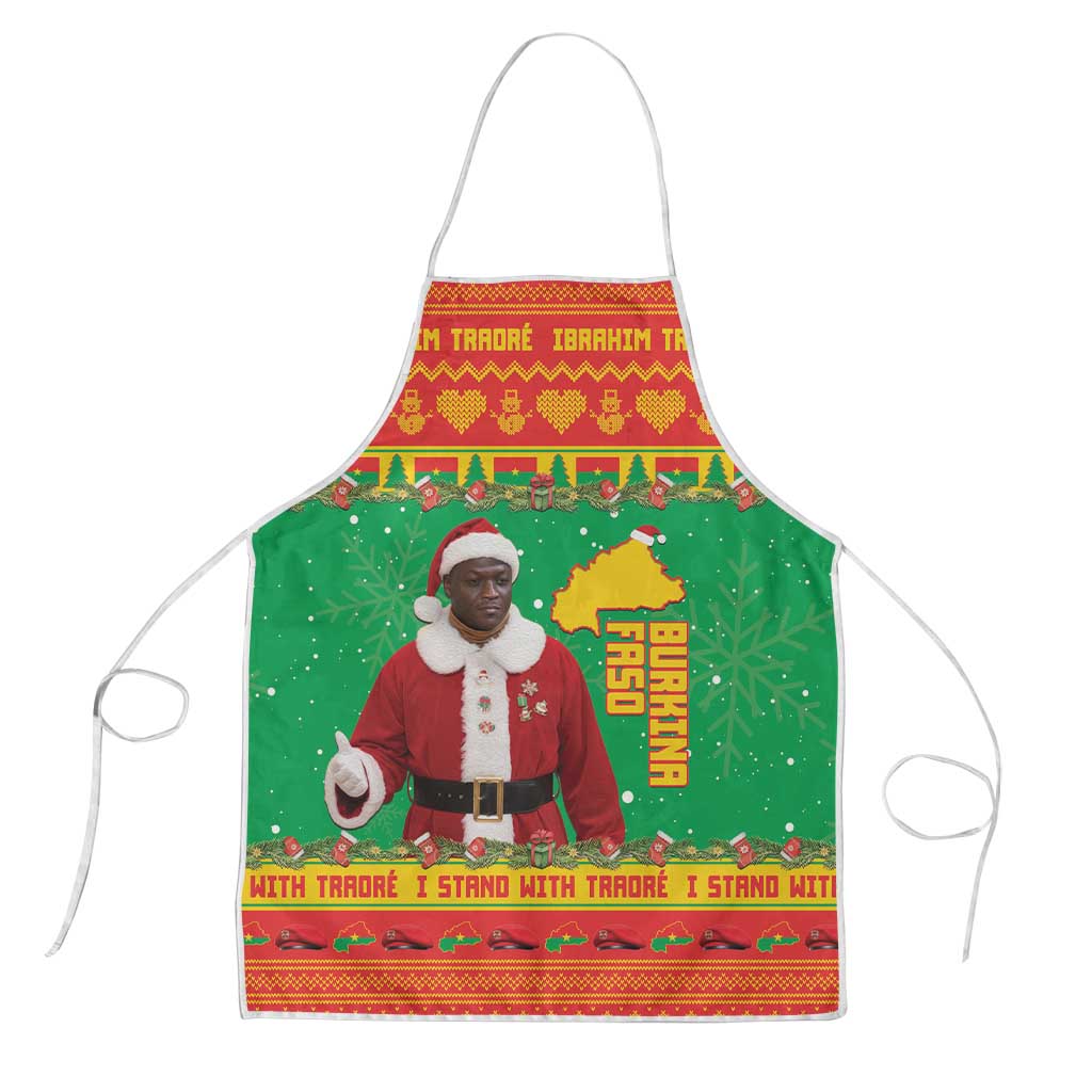 Burkina Faso Christmas Apron I Stand With Traore - Wonder Print Shop