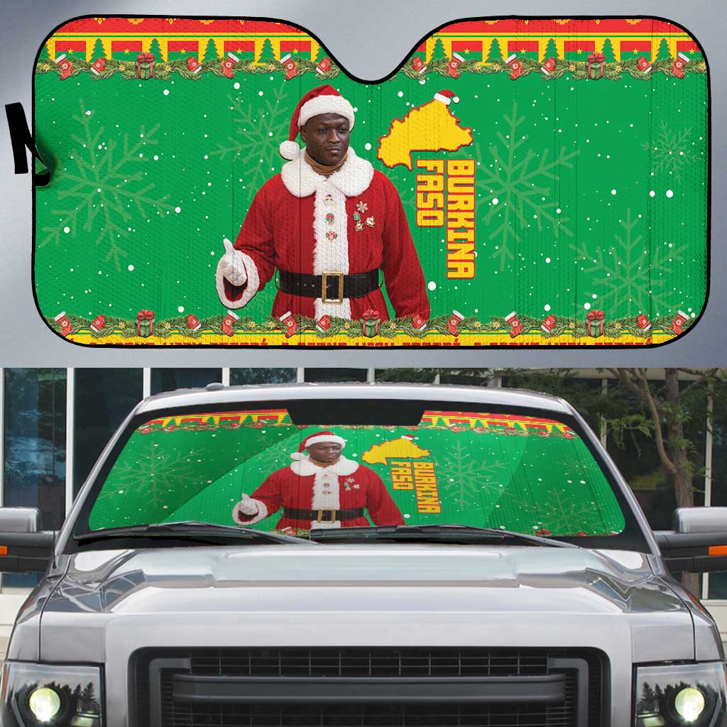 Burkina Faso Christmas Auto Sun Shade I Stand With Traore - Wonder Print Shop