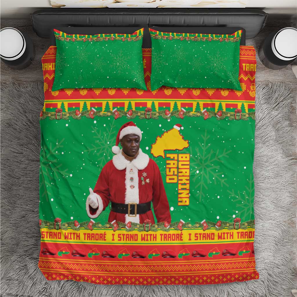Burkina Faso Christmas Bedding Set I Stand With Traore - Wonder Print Shop