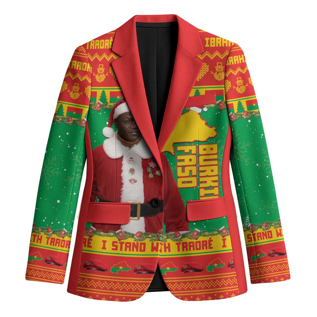 Burkina Faso Christmas Blazer I Stand With Traore - Wonder Print Shop