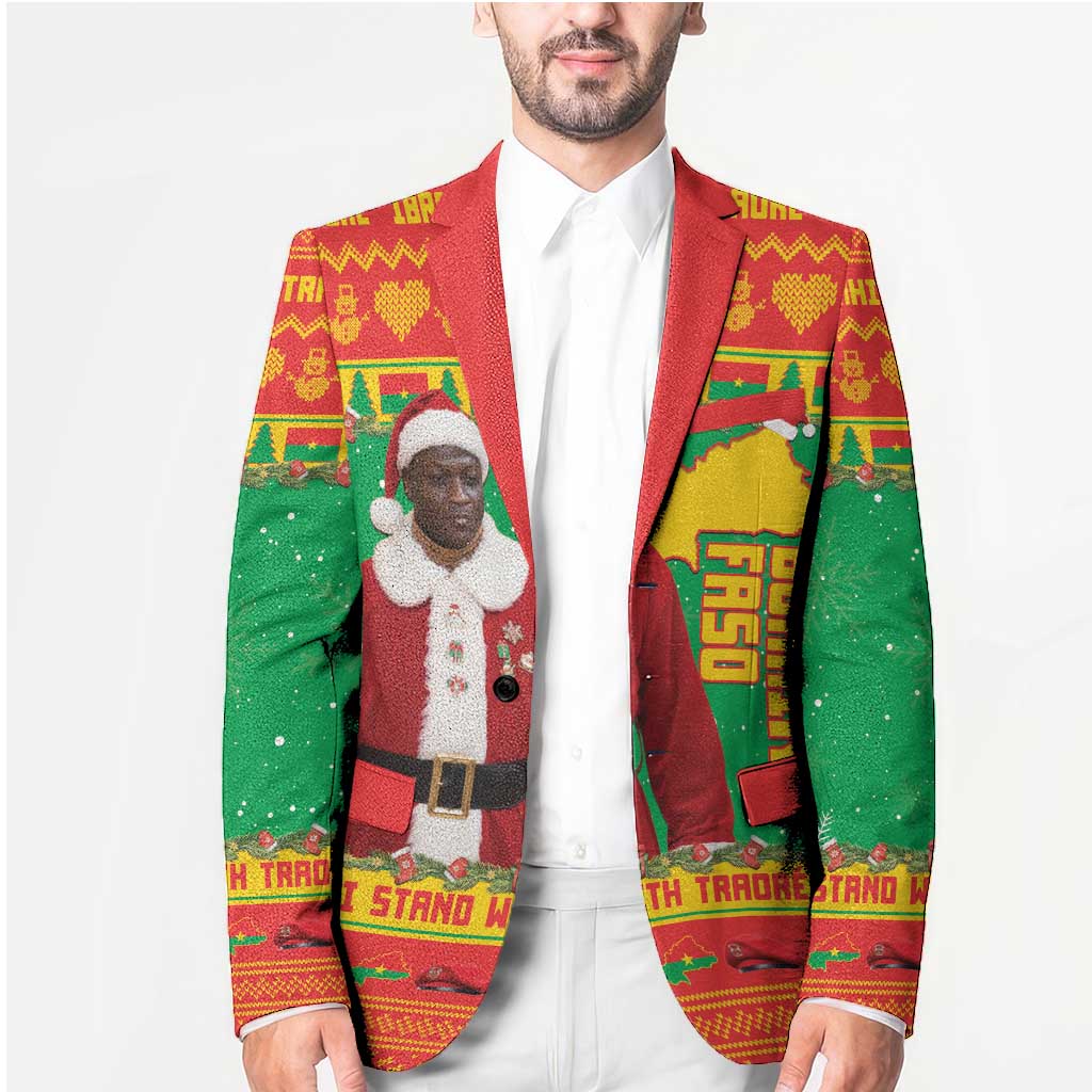 Burkina Faso Christmas Blazer I Stand With Traore - Wonder Print Shop