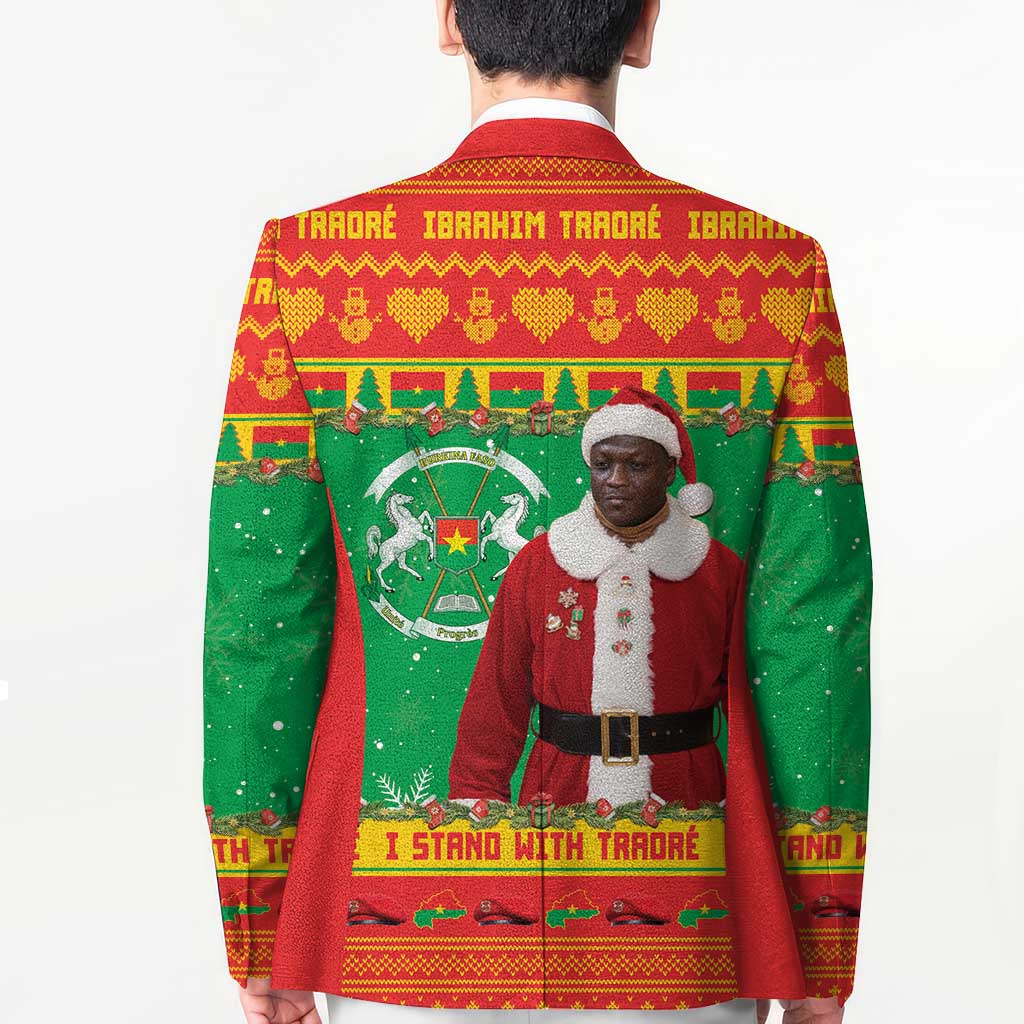 Burkina Faso Christmas Blazer I Stand With Traore - Wonder Print Shop