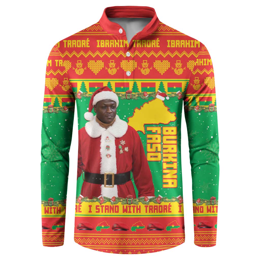 Burkina Faso Christmas Button Sweatshirt I Stand With Traore - Wonder Print Shop