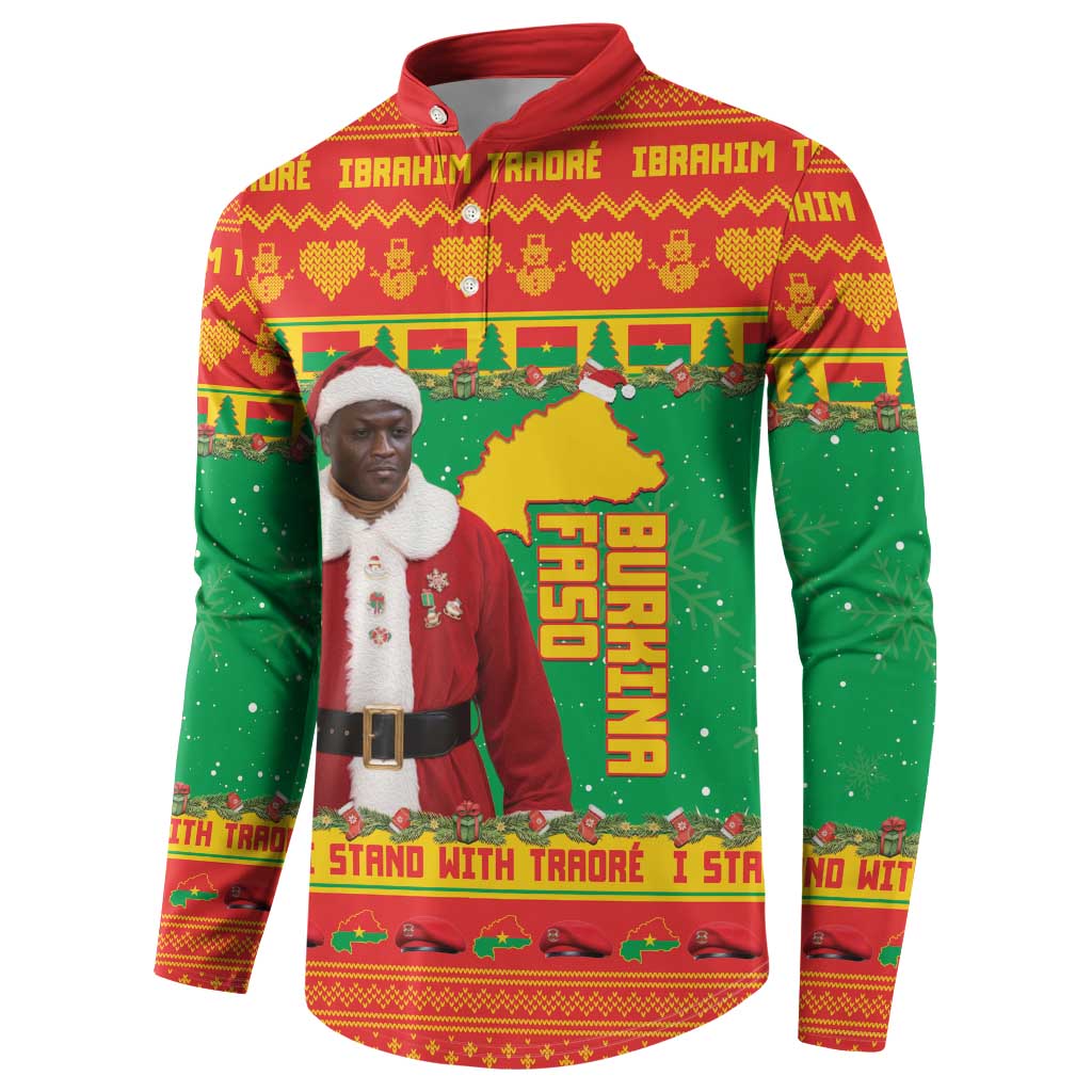 Burkina Faso Christmas Button Sweatshirt I Stand With Traore - Wonder Print Shop