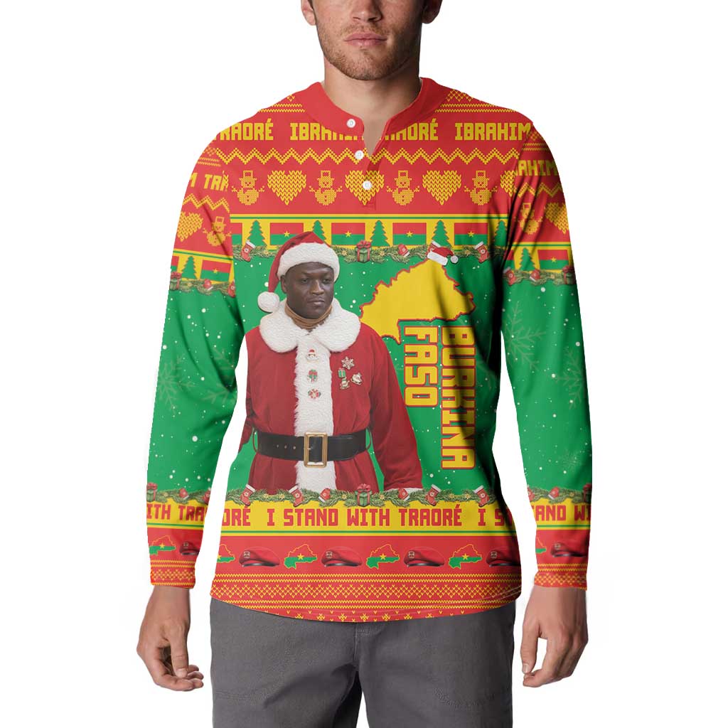 Burkina Faso Christmas Button Sweatshirt I Stand With Traore - Wonder Print Shop