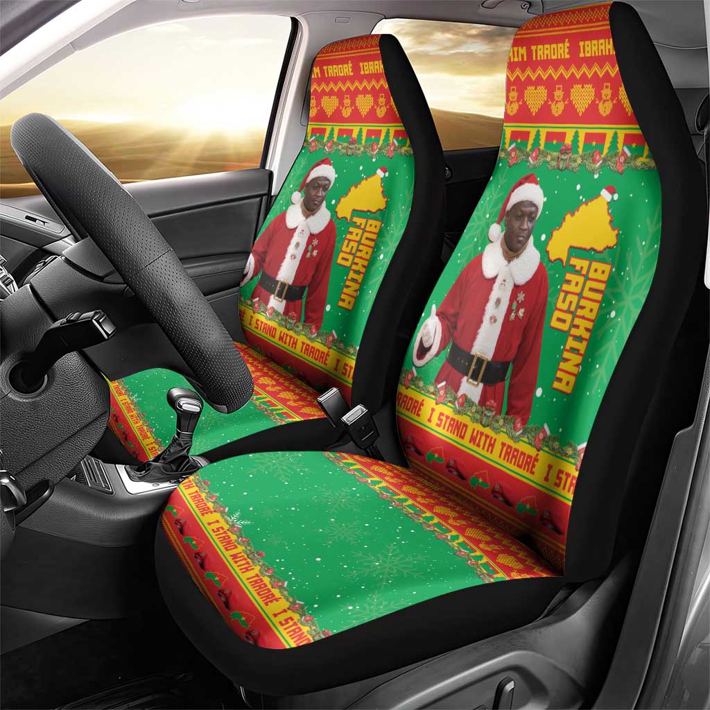 Burkina Faso Christmas Car Seat Cover I Stand With Traore - Wonder Print Shop
