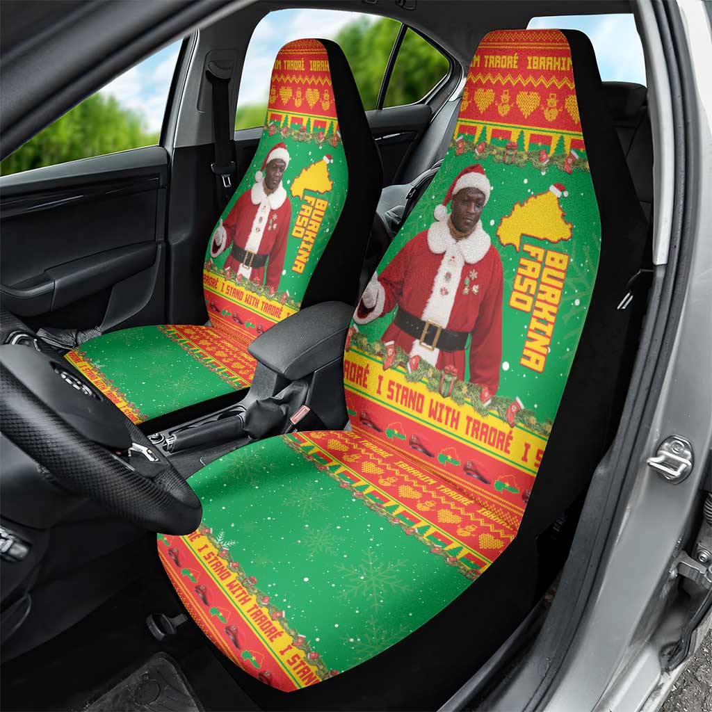 Burkina Faso Christmas Car Seat Cover I Stand With Traore - Wonder Print Shop