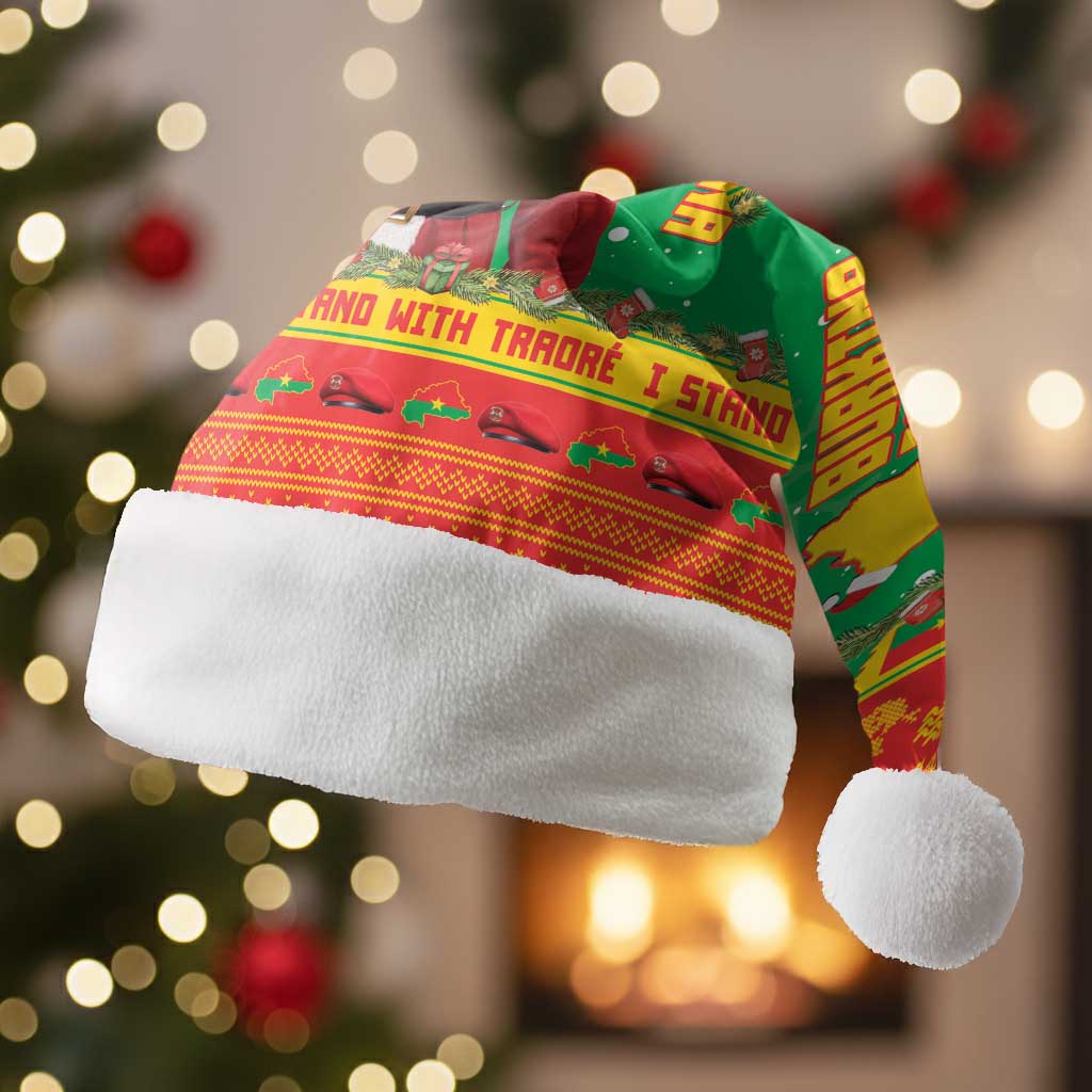 Burkina Faso Christmas Santa Hat I Stand With Traore - Wonder Print Shop