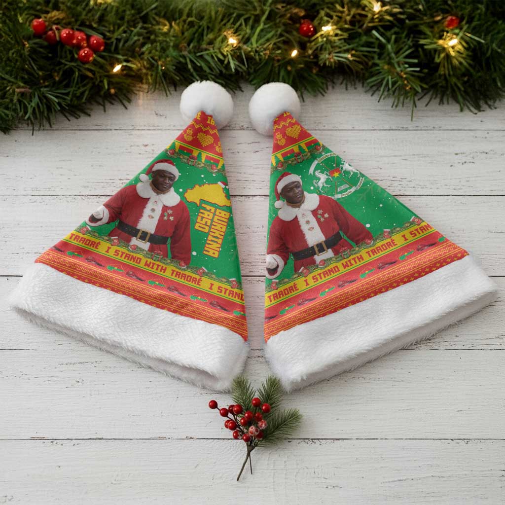 Burkina Faso Christmas Santa Hat I Stand With Traore - Wonder Print Shop