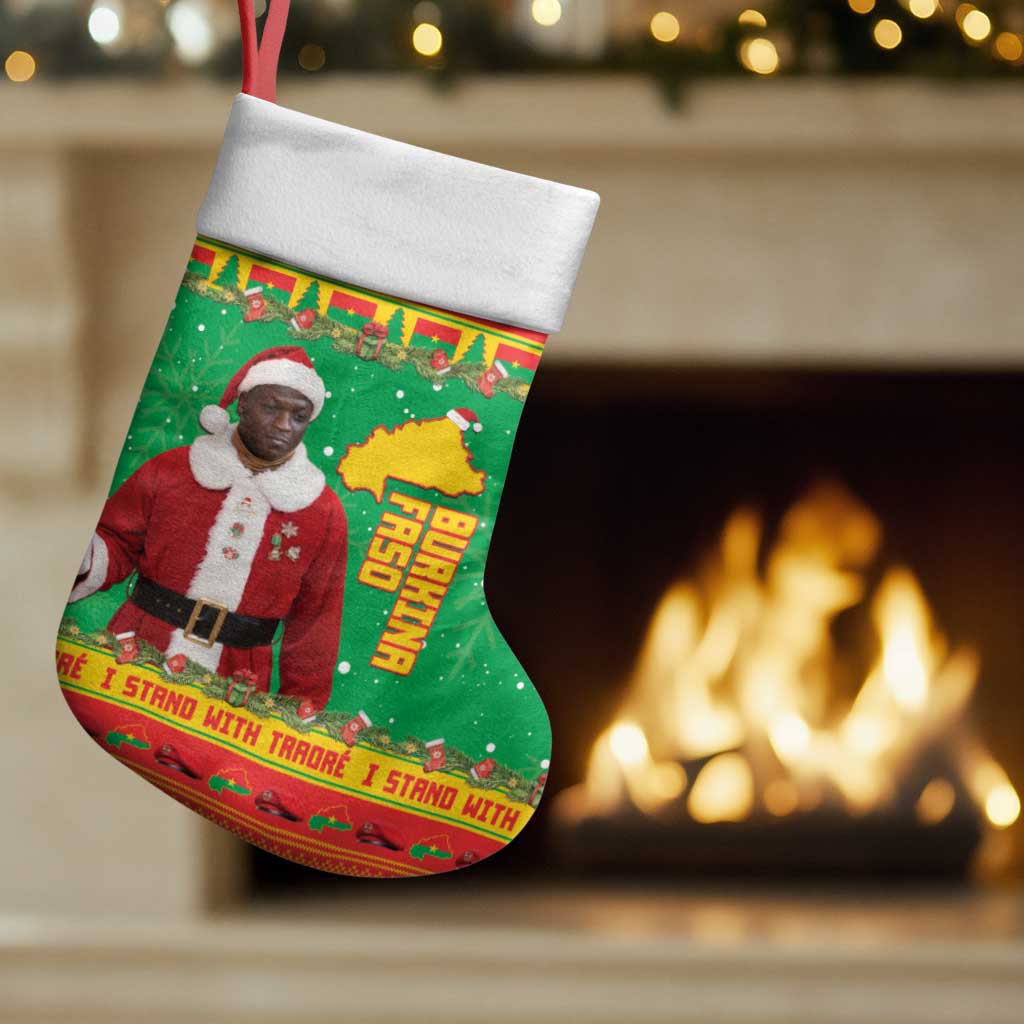 Burkina Faso Christmas Stocking I Stand With Traore - Wonder Print Shop