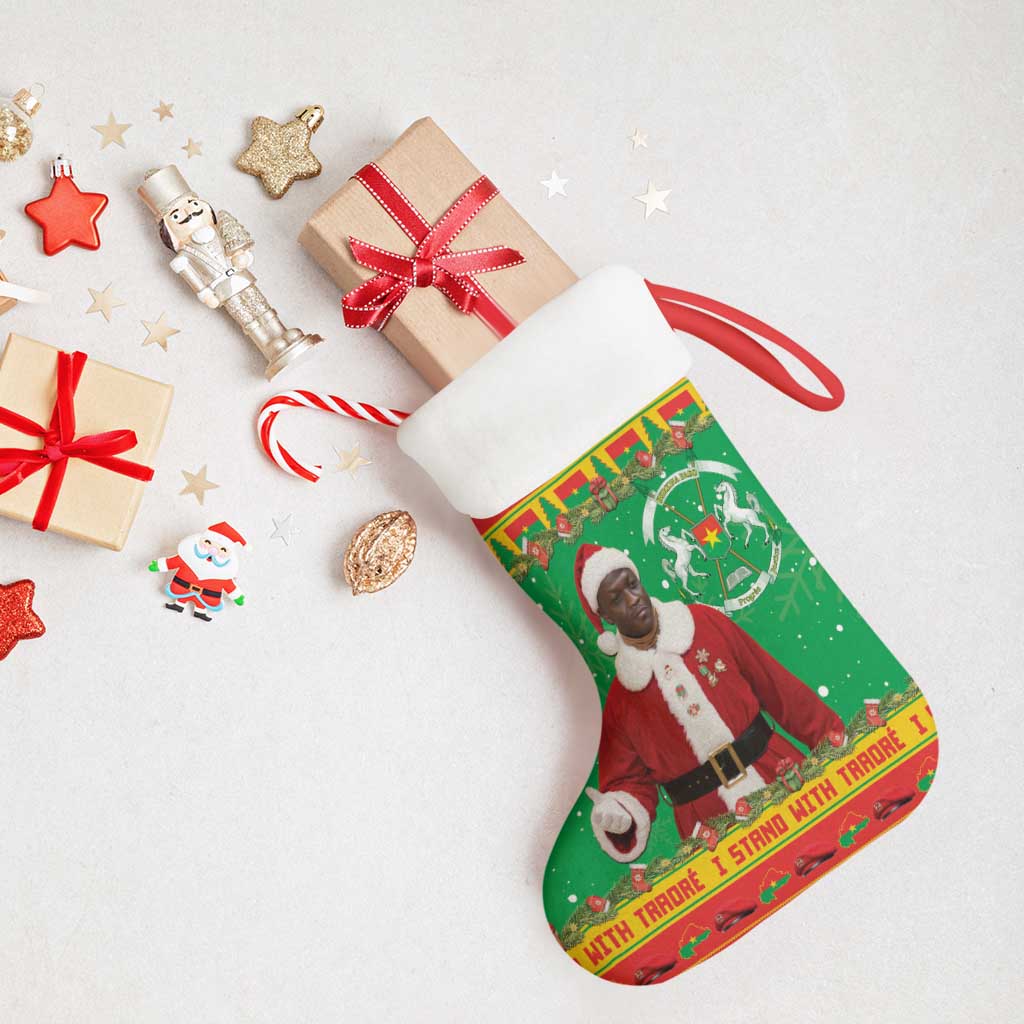 Burkina Faso Christmas Stocking I Stand With Traore - Wonder Print Shop