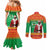 Burkina Faso Christmas Couples Matching Mermaid Dress and Long Sleeve Button Shirt I Stand With Traore - Wonder Print Shop
