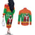 Burkina Faso Christmas Couples Matching Off The Shoulder Long Sleeve Dress and Long Sleeve Button Shirt I Stand With Traore - Wonder Print Shop